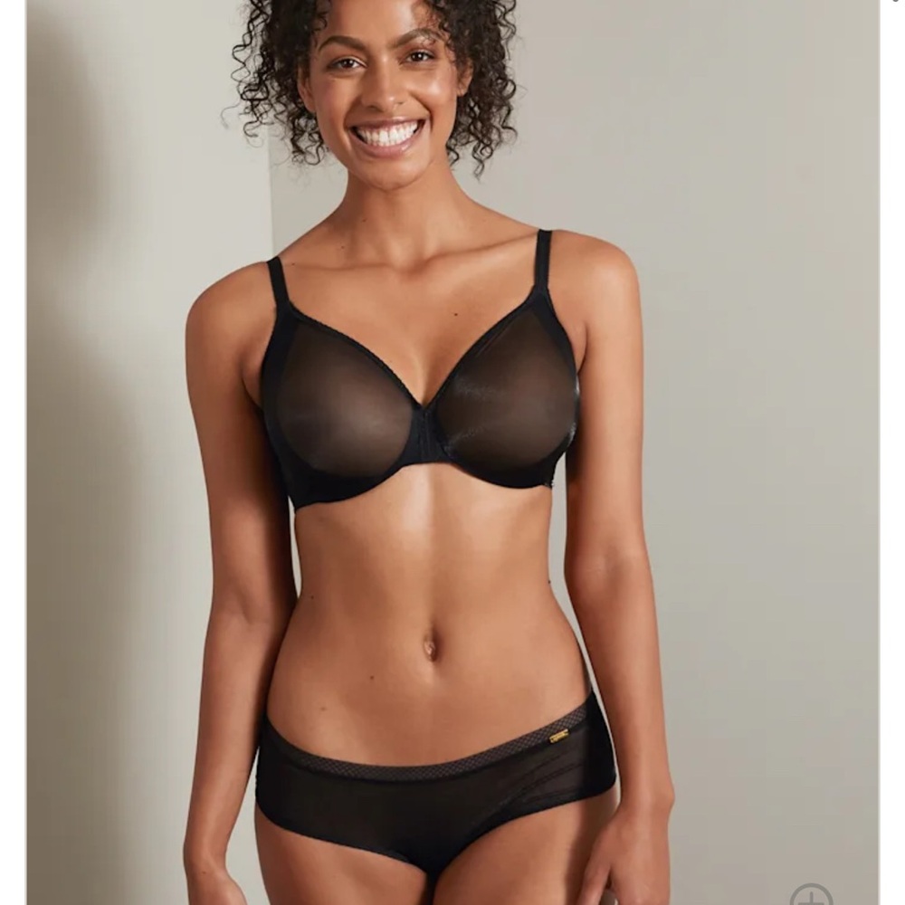 Gossier Black Sheer Bra NWT Gossard